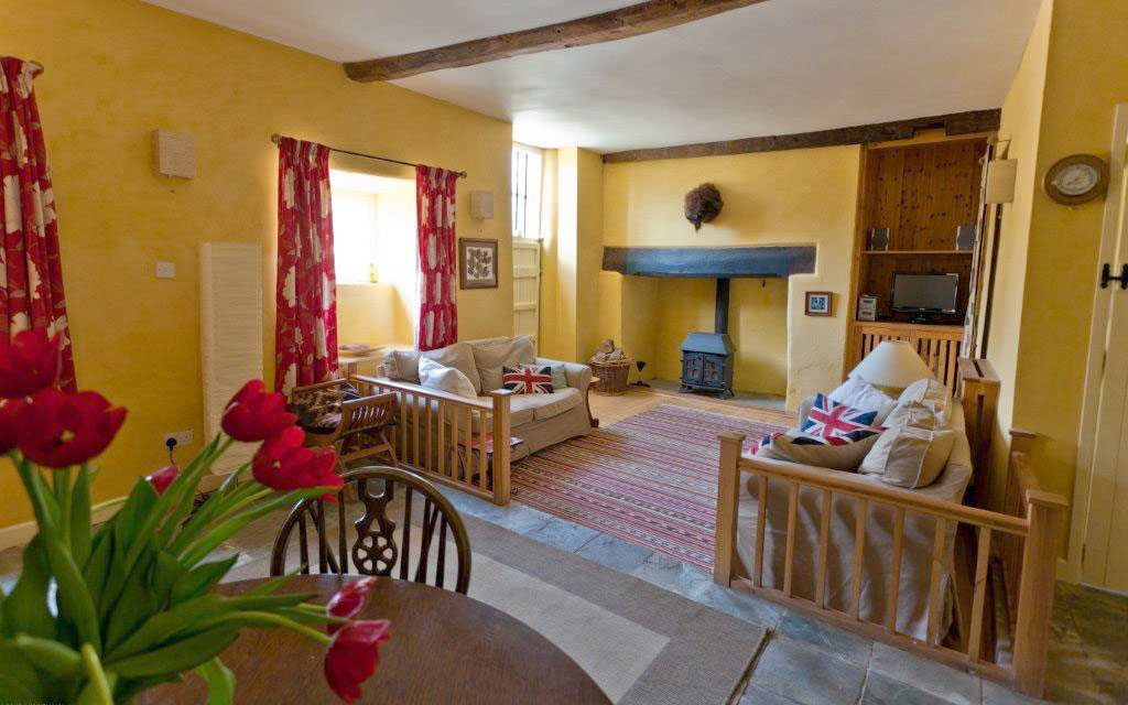 Sitting Room in Rook Cottage, Great Gutton Farm